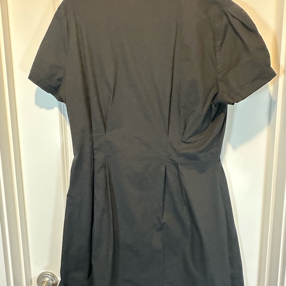 Blackmilk Black Mini Dress with White Embroidered Collar - Picture 11 of 11